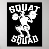 Squad Workout Partner Trainer Bodybuil Poster (Vorne)