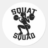 Squad Workout Partner Trainer Bodybuil Runder Aufkleber (Vorderseite)