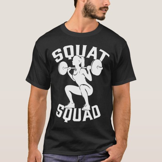 Squad Workout Partner Trainer Bodybuil T-Shirt (Vorderseite)