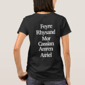 #SquadGoals ACOTAR T-Shirt (Rückseite)