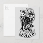 SquadJoker & Harley | Airbrush Tattoo Postkarte (Vorne/Hinten)
