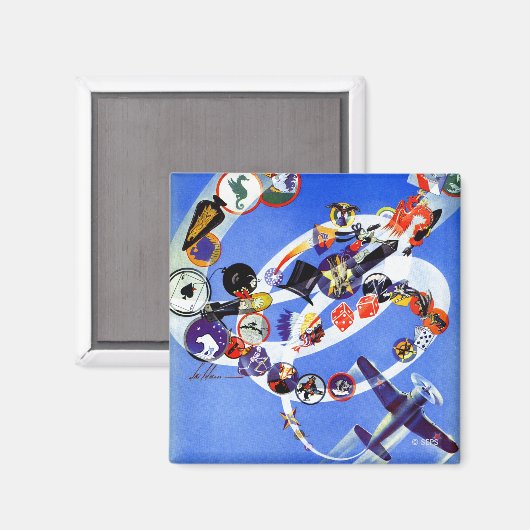 Squadron Insigna Magnet (Vorderseite/Rückseite)