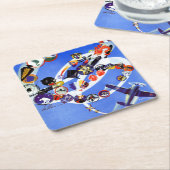 Squadron Insigna Rechteckiger Pappuntersetzer (angewinkelt)