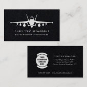 Squadron Patch EA-18G Growler Crew Mitglied Visitenkarte (Vorne/Hinten)