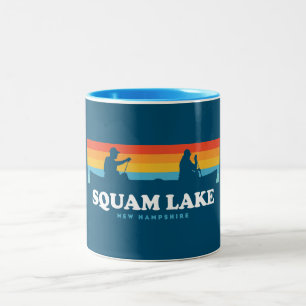Squam Lake New Hampshire Canoe Zweifarbige Tasse