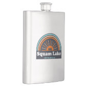 Squam Lake New Hampshire Rainbow Flachmann (Rechts)