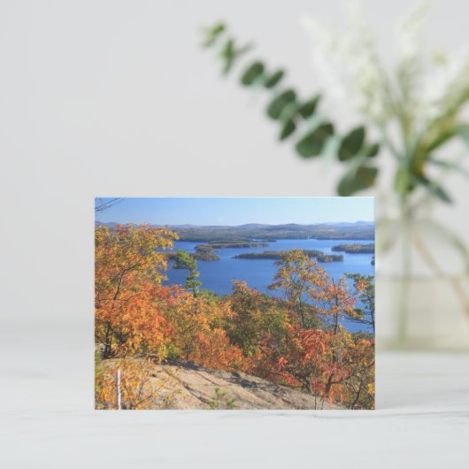 Squam Lake Rattlesnake Cliffs - Herbst Postkarte (Stehend Vorderseite)