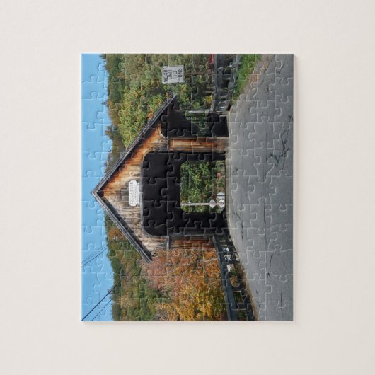 Squam River Covered Bridge New Hampshire Puzzle (Vertikal)