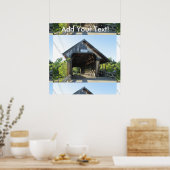 Squam River Covered Bridge Poster (Küche)