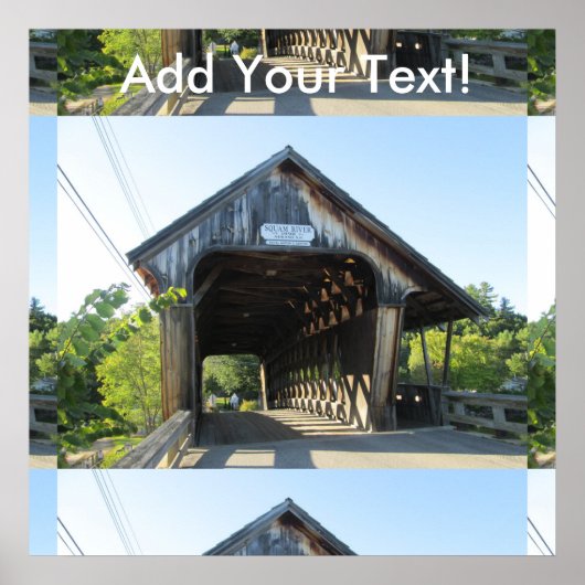 Squam River Covered Bridge Poster (Vorne)