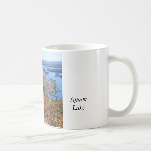 Squam See-Klapperschlangen-Klippen im Herbst Kaffeetasse (Rechts)