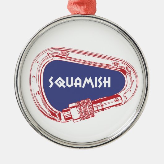 Squamish, das Carabiner klettert Ornament Aus Metall (Vorne)