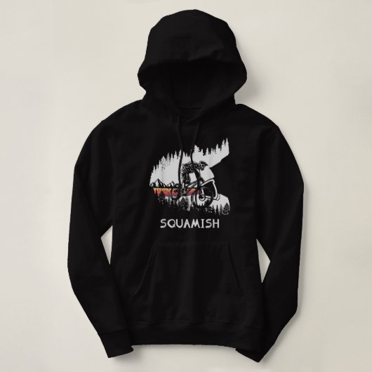 Squamish MTB Downhill Trail Biker British Columbia Hoodie (Design vorne)