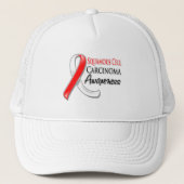 Squamous Cell Carcinoma Awareness Ribbon Truckerkappe (Vorderseite)