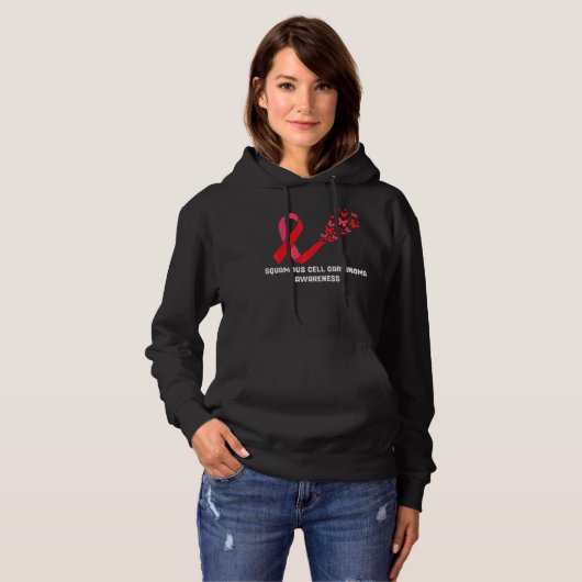 Squamous Cell Carcinoma Awareness Squamous Cell Ca Hoodie (Vorne ganz)