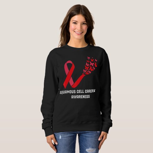 Squamous Cell Carcinoma Awareness Squamous Cell Ca Sweatshirt (Vorne ganz)