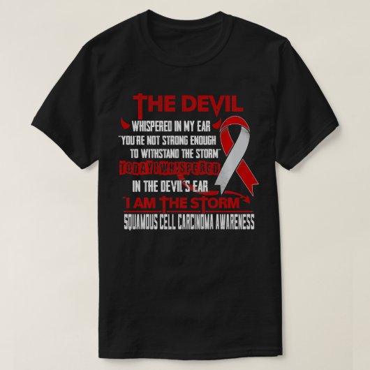 Squamous Cell cinoma Awareness I am Storm Devi T-Shirt (Design vorne)