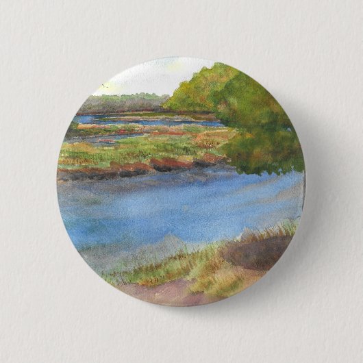Squamscott River bei Newfields 31 juli 2015 Button (Vorderseite)