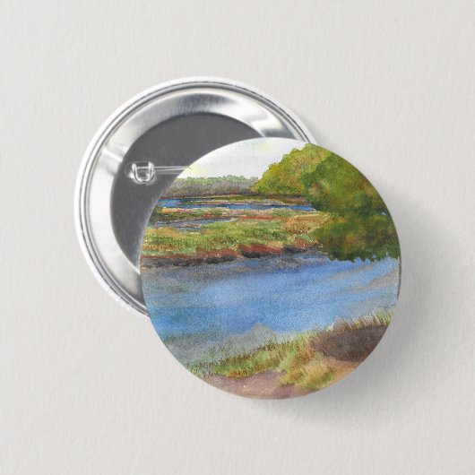 Squamscott River bei Newfields 31 juli 2015 Button (Vorne & Hinten)