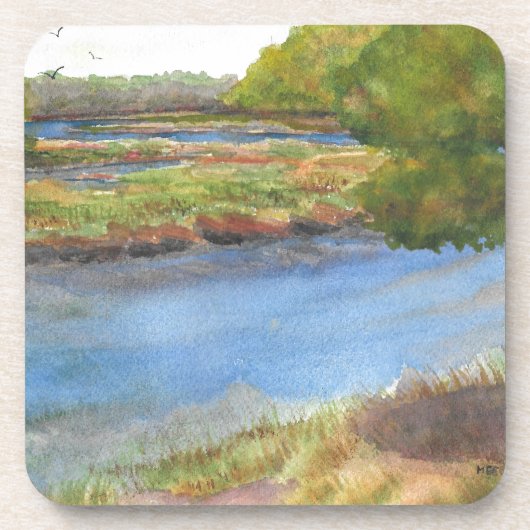 Squamscott River bei Newfields 31 juli 2015 Getränkeuntersetzer (Vorderseite)
