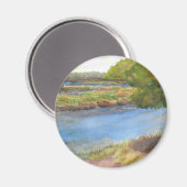 Squamscott River bei Newfields 31 juli 2015 Magnet (Vorderseite/Rückseite)