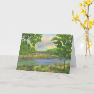 Squamscott River Newfields NH Greeting Card Karte