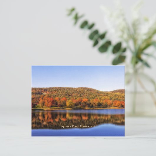 Squantz-Teich, Connecticut Postkarte (Stehend Vorderseite)