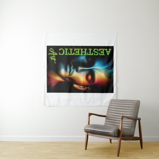 Square (57" x 57") Tapestry Wandteppich (Beispiel (Horizontal))