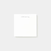 Square A Little Note to Say Script note Post-it Klebezettel (Vorderseite)