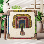 Square Abstract Mushroom Leinwanddruck