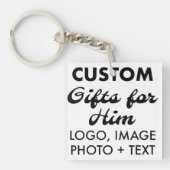 Square Acrylic Schlüsselanhänger Custom Geschenke  (Vorderseite)