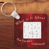 Square Agility Course Themed Keychain Schlüsselanhänger (Vorderseite)