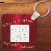 Square Agility Course Themed Keychain Schlüsselanhänger (Rückseite)