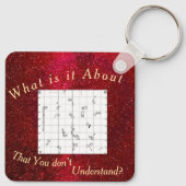 Square Agility Course Themed Keychain Schlüsselanhänger (Rückseite)