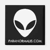 Square Alien Head Kühlschrankmagnet (Vorne)