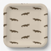 Square Alligator Paper Plates - 9in Pappteller (Vorderseite)