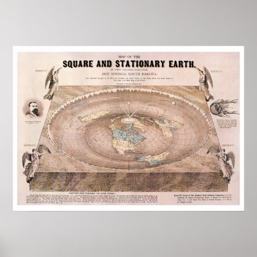 "Square and Stationary" Flachbildkarte Poster (Vorne)