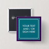 Square Banner Benzin + Ihr Backg. Ideen Button (Vorne & Hinten)