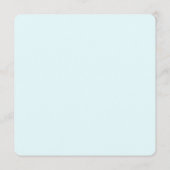 Square Beach Background Wedding Menu Template Menükarte (Rückseite)