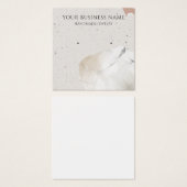 Square Beige Terrazzo Earring Display Cards (Vorne & Hinten)