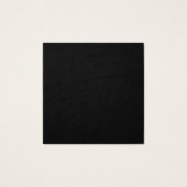 Square Black Custom Necklklore Display Card (Rückseite)
