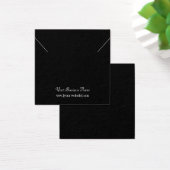 Square Black Custom Necklklore Display Card (Schreibtisch)