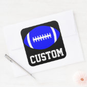 Square Blue Football Sticker Team Party Banquet (Umschlag)
