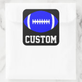Square Blue Football Sticker Team Party Banquet (Tasche)