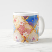 Square Blume 005 Jumbo-Tasse (Vorderseite Rechts)