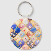 Square Blume 005 Schlüsselanhänger (Vorderseite)