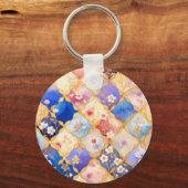 Square Blume 005 Schlüsselanhänger (Vorderseite)