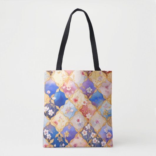 Square Blume 005 Tasche (Vorderseite)