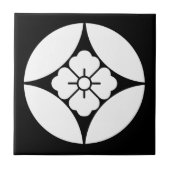 Square Blume in sieben Schätzen Fliese (Vorderseite)