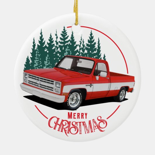 Square Body Holidays Keramik Ornament (Hinten)